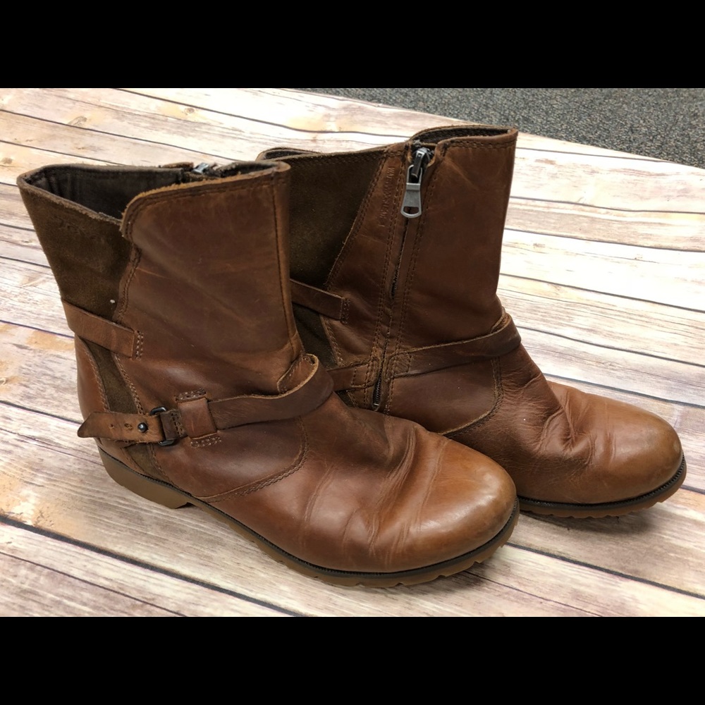 TEVA BROWN BOOTIES